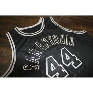San Antonio Spurs Jersey Mens 58 Black NBA George Gervin 44 Mitchell Ness